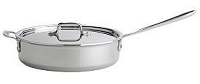 All-Clad 6 QT Stainless Saute Pan with Lid $269.99